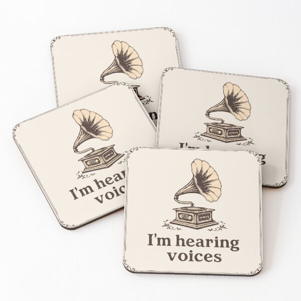 Item preview, "I'm Hearing Voices" – Vintage Phonograph Humor ?? designed and sold by SteadyRolling.