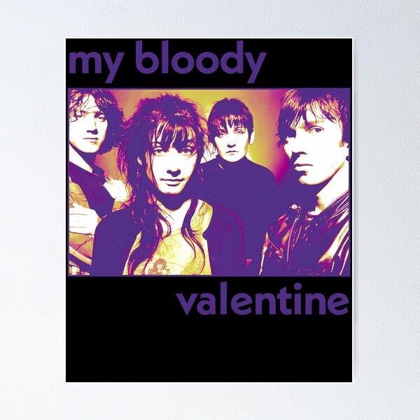 Vista previa del artículo con la obra «Mi banda de San Valentín sangriento Shoegaze», diseñado y vendido por RitzyStyle.