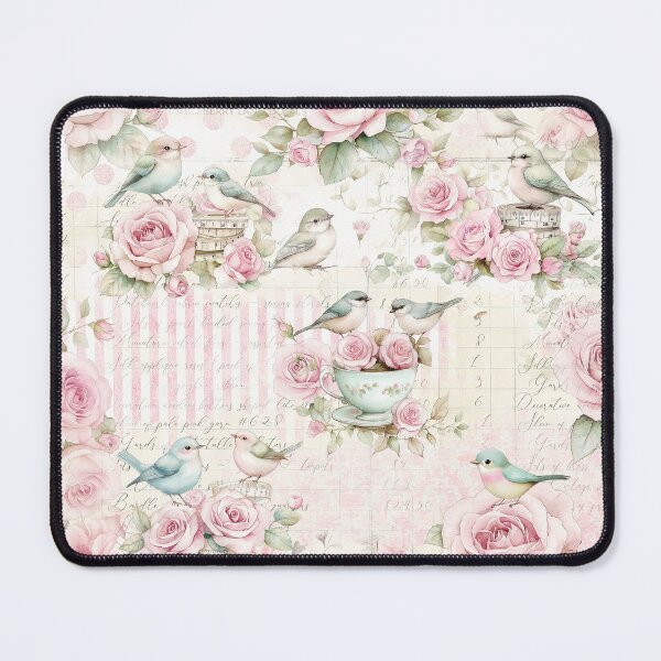 Item preview, Whimsy & Roses in Pink designed and sold by ShabbyArtCo.