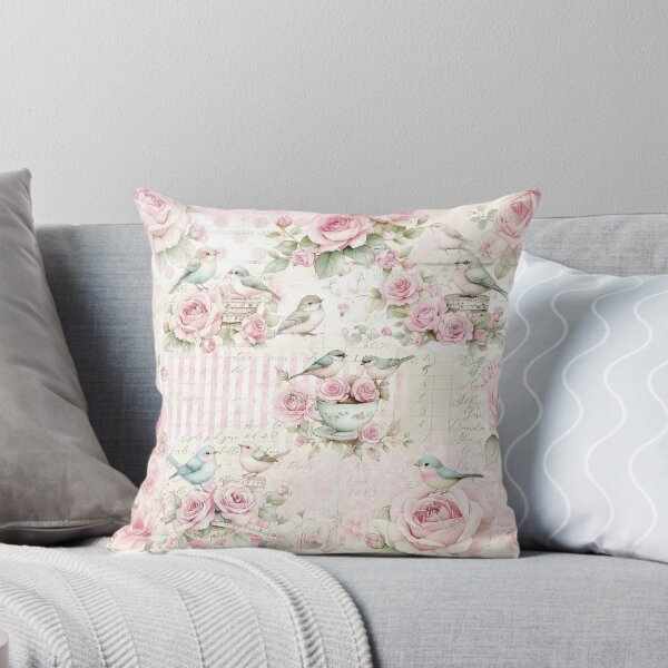 Item preview, Whimsy & Roses in Pink designed and sold by ShabbyArtCo.