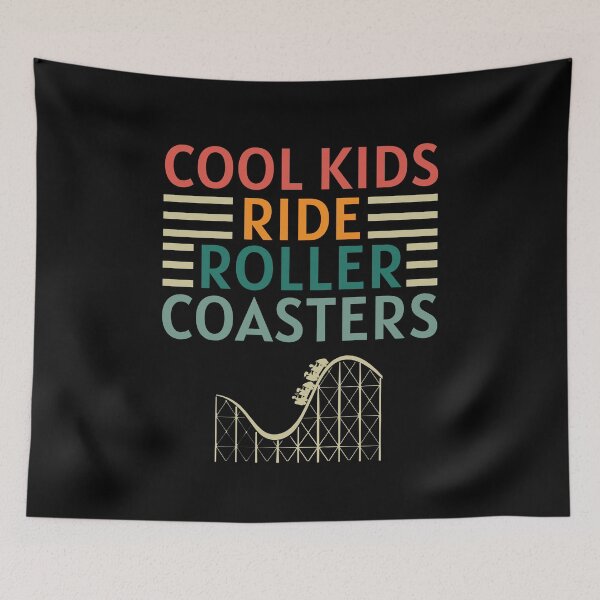 Item preview, Cool Kids Ride Roller Coasters Amusement Park Lover Vintage designed and sold by MouDantArts.