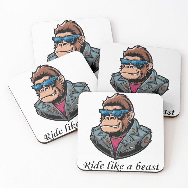Item preview, biker gorilla designed and sold by Fruitflow.