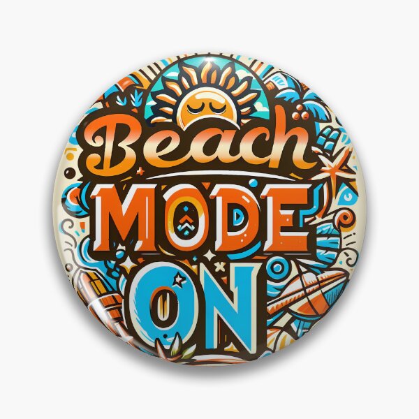 Item preview, Beach Mode On, typography designed and sold by maxmaj.