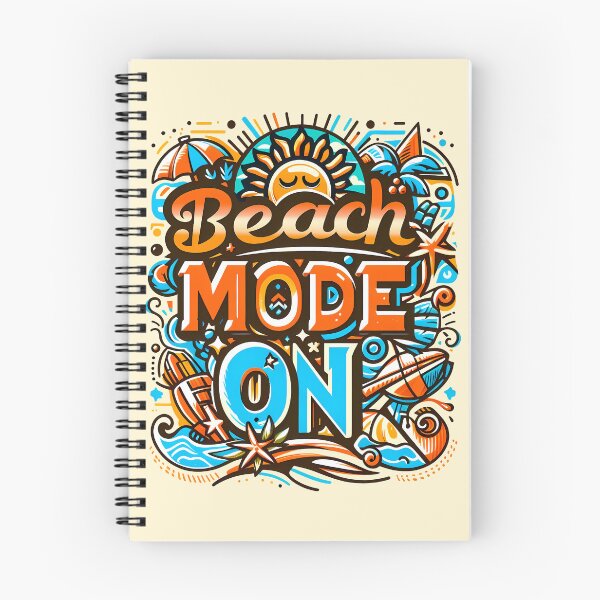 Item preview, Beach Mode On, typography designed and sold by maxmaj.