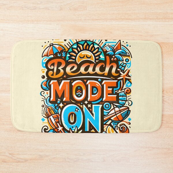 Item preview, Beach Mode On, typography designed and sold by maxmaj.