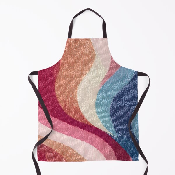 Item preview, Fabric waves - reds and blues - water flames designed and sold by lapart.