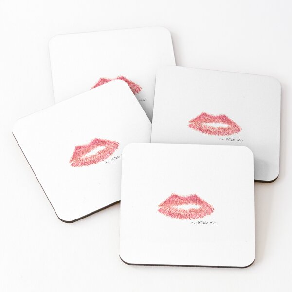 Item preview, Lips that say “Kiss me” designed and sold by HoneyBeeAngieLee.