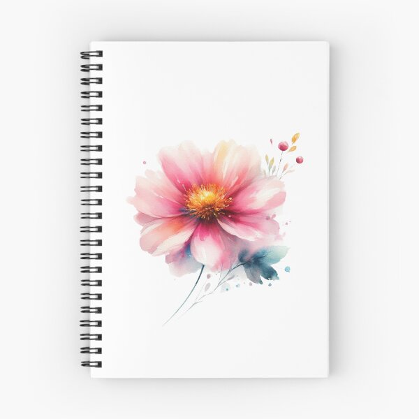 Item preview, watercolor pink flowers designed and sold by Bellus7.