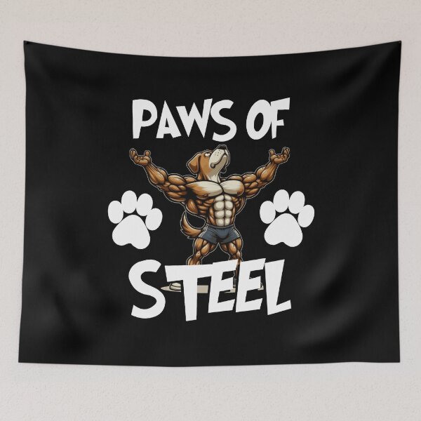Item preview, Paws of Steel Bodybuilding Pet Fun designed and sold by machasting.