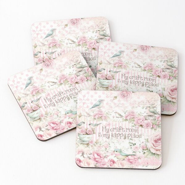 Item preview, Whimsy & Roses - Pink Craft Room designed and sold by ShabbyArtCo.