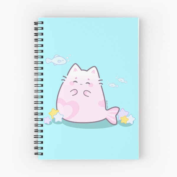Item preview, Fluffy mermaid cat designed and sold by Cute-adorable.