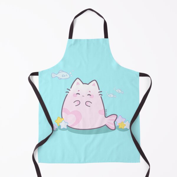 Item preview, Fluffy mermaid cat designed and sold by Cute-adorable.