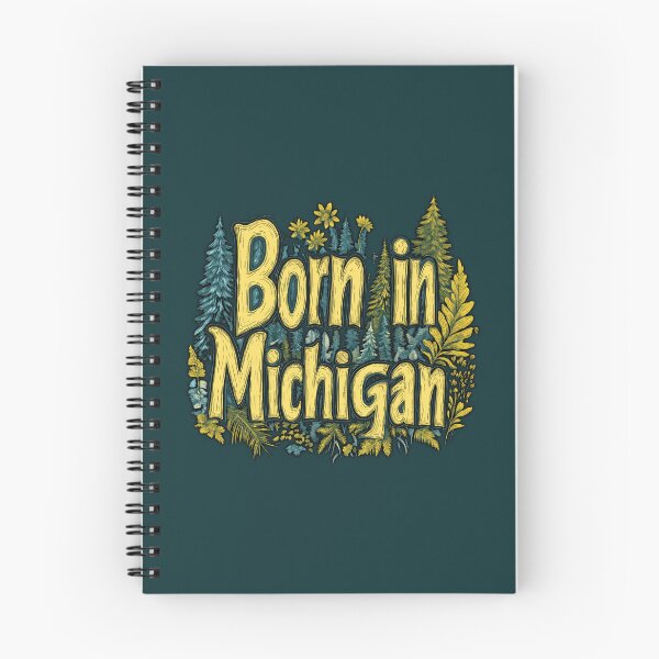 Item preview, Nacido en Michigan Forest Nature Print designed and sold by OriginalBeerCat.