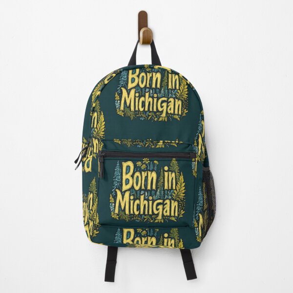 Item preview, Born in Michigan Forest Nature Print designed and sold by OriginalBeerCat.