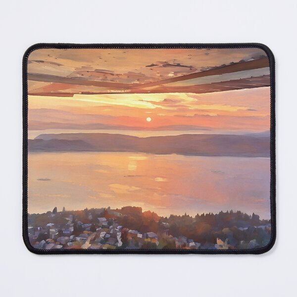 Item preview, Flying by Puget Sound Sunset (Impressionist) designed and sold by flyscenicair.