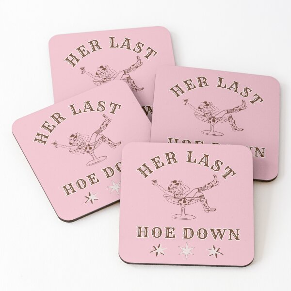 Item preview, Her Last Hoe Down | western cowgirl cocktail bachelorette bridesmaid designed and sold by ReadyandRowdy.