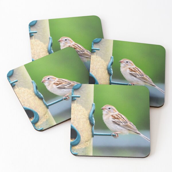 Item preview, Field Sparrow On My Bird Feeder designed and sold by BackyardBirder.