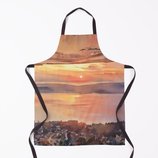 Item preview, Flying by Puget Sound Sunset (Watercolor) designed and sold by flyscenicair.