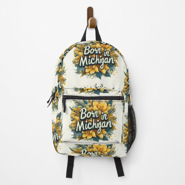 Item preview, Born in Michigan Yellow Flowers designed and sold by OriginalBeerCat.