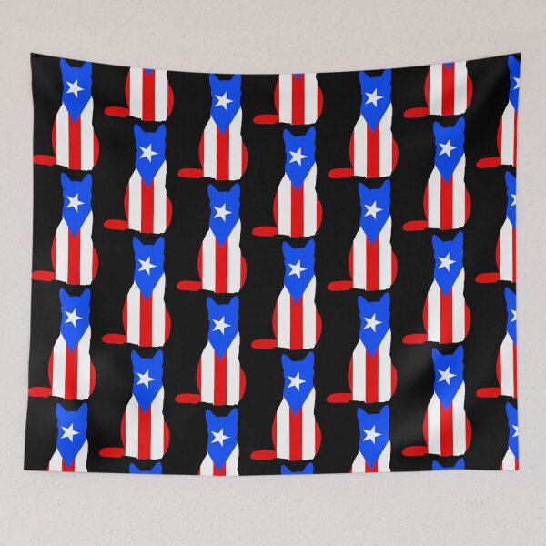 Item preview, Puerto Rican Cat Flag designed and sold by wickedcartoons.