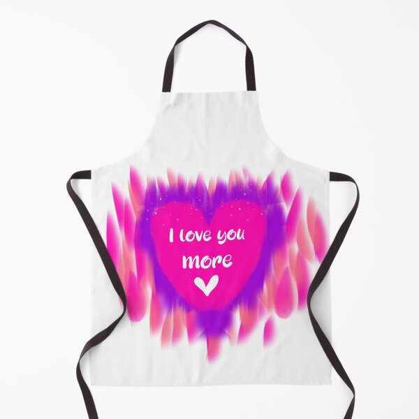 Item preview, I love you more pink and purple heart designed and sold by MsArtyCrafts.