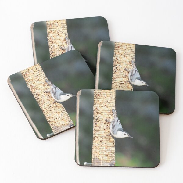 Item preview, White-breasted Nuthatch On My Peanut Bird Feeder designed and sold by BackyardBirder.