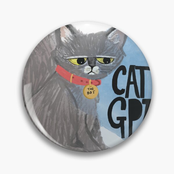 Item preview, CatGPT – Grumpy AI Cat Meme illustrator Jemma Jamie SKidmore  designed and sold by Jemma Jamie Skidmore.