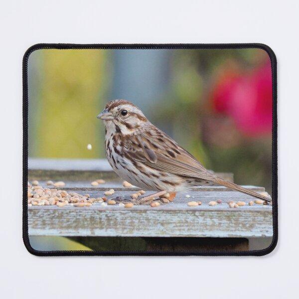 Item preview, Song Sparrow On My Bird Feeder designed and sold by BackyardBirder.