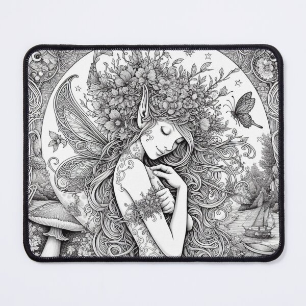 Item preview, Celtic Fairy Girl Sketch #2 designed and sold by Fuzzymooselogs.