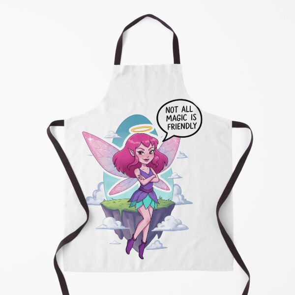 Item preview, Fantasy Fairy With Pink Hair On Floating Island and Magical Aura designed and sold by RUMOOROZ.