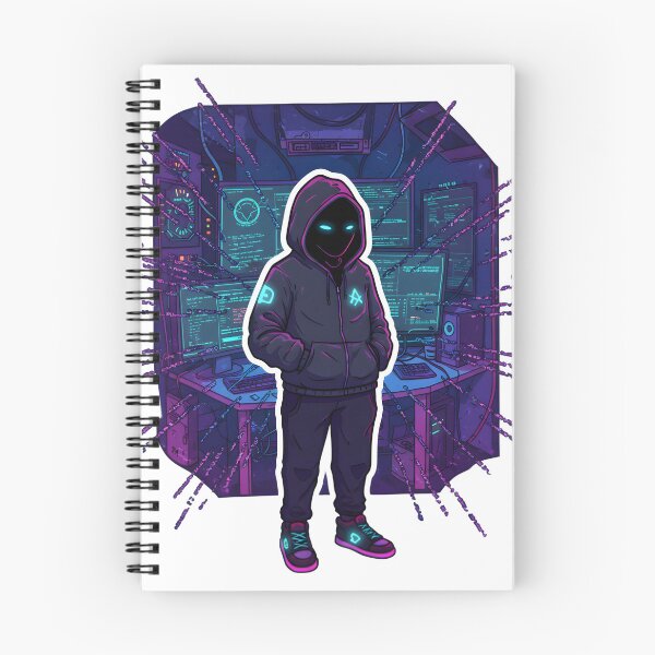 Item preview, Cyberpunk Hacking Character in a Futuristic Technology Environment designed and sold by RUMOOROZ.