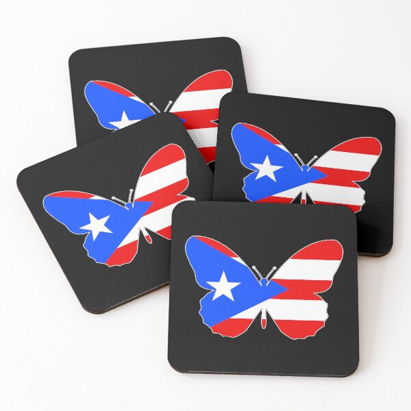 Item preview, Puerto Rican Butterfly Flag designed and sold by wickedcartoons.