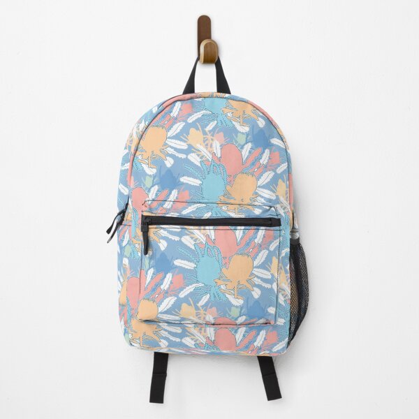 Item preview, Banksia Australian Flowers pink blue yellow green designed and sold by blueidesign.