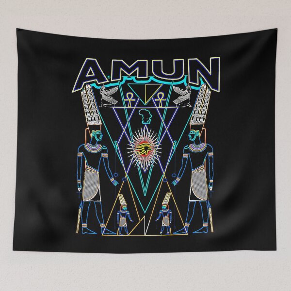 Item preview, Egyptian Neon Amun Amen Ra God designed and sold by Rahimseven.