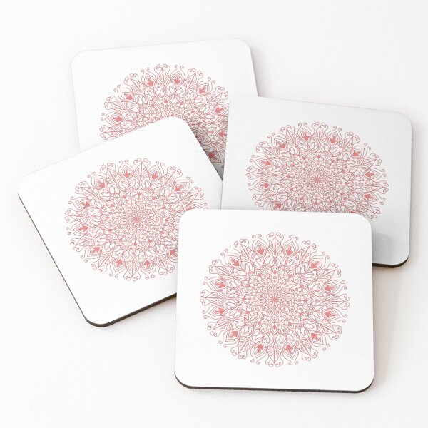 Item preview, Coral Lines Mandala designed and sold by cosmiccircles01.