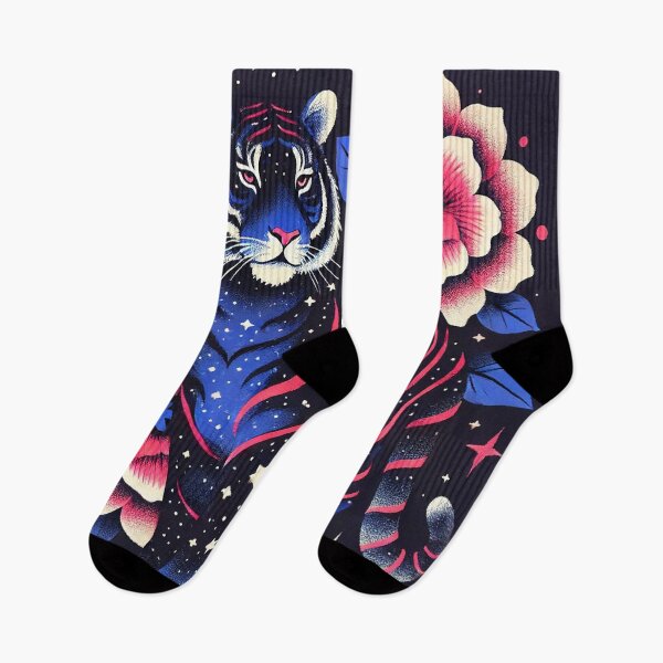 Item preview, Tattoo Style Tiger and Roses designed and sold by zzz888.