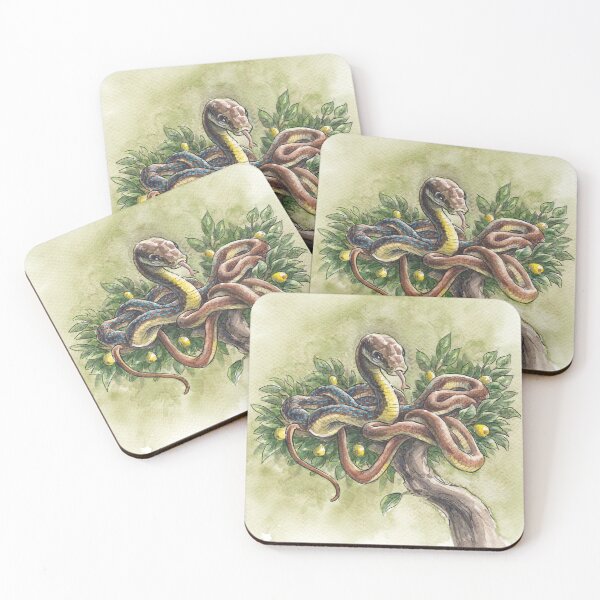 Item preview, The Wood Snake: Watercolor Painting of a Bronzeback Tree Snake designed and sold by stephsmith.
