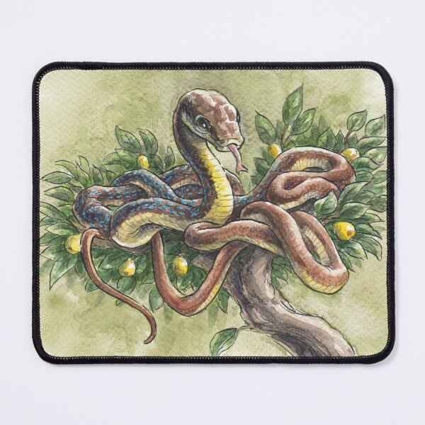 Item preview, The Wood Snake: Watercolor Painting of a Bronzeback Tree Snake designed and sold by stephsmith.