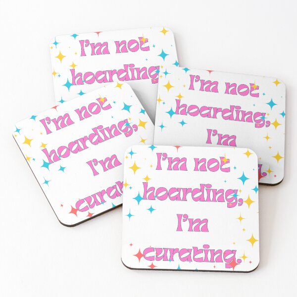 Item preview, I’m not hoarding, I’m curating. Quote for Vinyl Collectors Retro Vintage designed and sold by ugsdesignS.