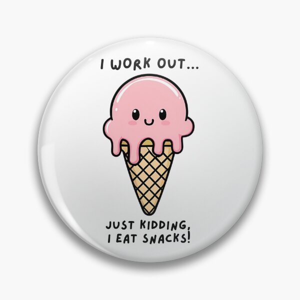 Item preview, Hago ejercicio... Es broma, ¡como bocadillos! Helado Diversión Humor designed and sold by ThreadandThink.