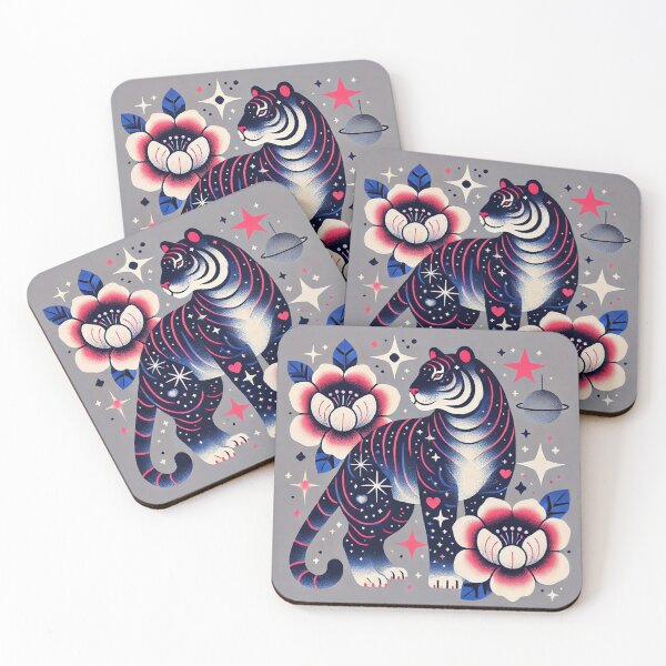 Item preview, Ethereal Tiger and Nebula Blooms designed and sold by zzz888.