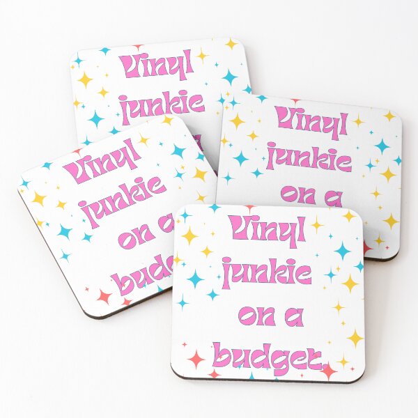 Item preview, Vinyl junkie on a budget. Vinyl Collecting Quote Retro Vintage designed and sold by ugsdesignS.