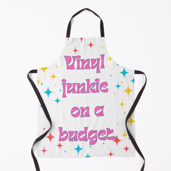 Item preview, Vinyl junkie on a budget. Vinyl Collecting Quote Retro Vintage designed and sold by ugsdesignS.