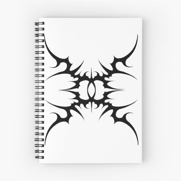 Item preview, Full black simetric dark tribal ornament designed and sold by HARDCORECHILL.