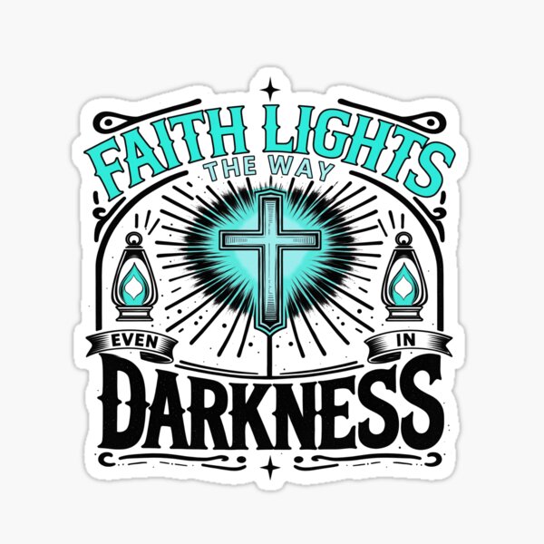 Item preview, Faith Lights the Way - Light, Blue designed and sold by Ethan Cross.
