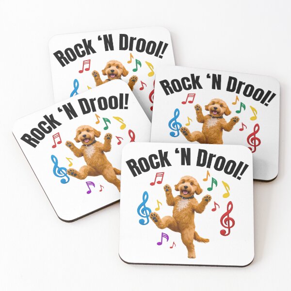 Item preview, Rock 'n Drool – Goldendoodle Dancing to Rock ‘n Roll designed and sold by Fredster1966.