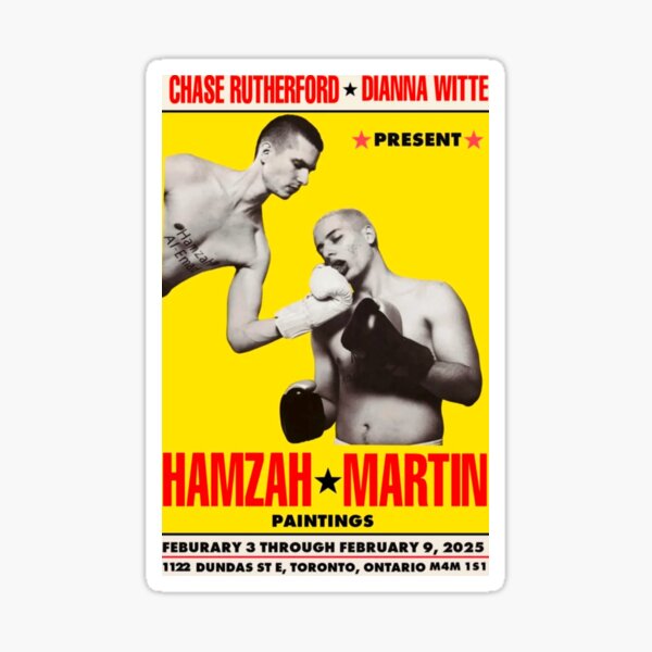 Item preview, SlushyNoobz Hamzah Vs. Martin Boxing Poster designed and sold by sarbeesarbee.