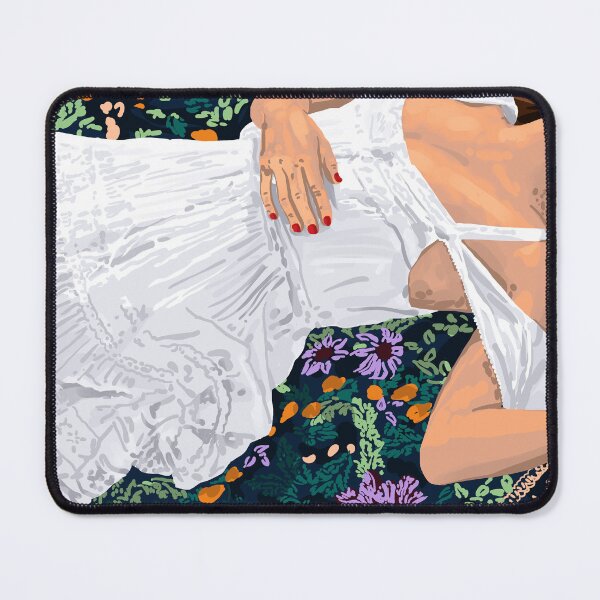 Item preview, Moroccan Carpet, Bohemian Woman Painting, Vibrant Colorful Illustration, Rest Eclectic Jungle designed and sold by 83oranges.com.