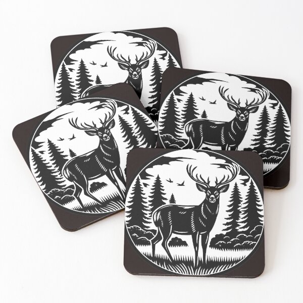 Item preview, Deer in the Woods designed and sold by ViaARTfactory.