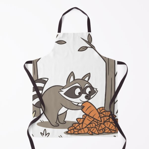 Item preview, vector image of a raccoon collecting carrots designed and sold by optimusprime39.